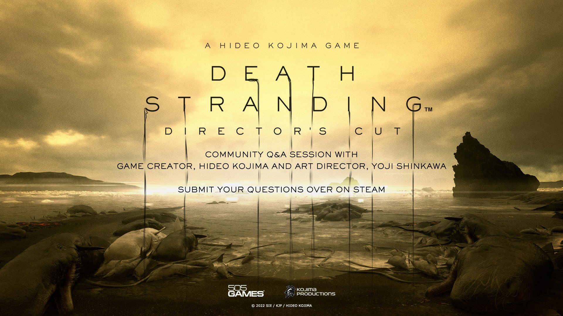 SESSIONE DI DOMANDE E RISPOSTE CON LA COMMUNITY IN COMPAGNIA DEL CREATORE DI DEATH STRANDING DIRECTOR’S CUT, HIDEO KOJIMA, E DEL DIRETTORE ARTISTICO, YOJI SHINKAWA